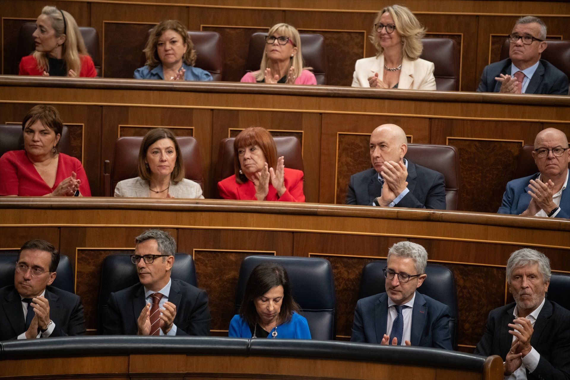 Margarita Robles no aplaude el discurso de Sánchez sobre Ceuta en el Congreso Margarita Robles no aplaude el discurso de Sánchez sobre Ceuta en el Congreso