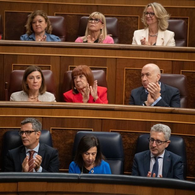 Margarita Robles no aplaude el discurso de Sánchez sobre Ceuta en el Congreso Margarita Robles no aplaude el discurso de Sánchez sobre Ceuta en el Congreso
