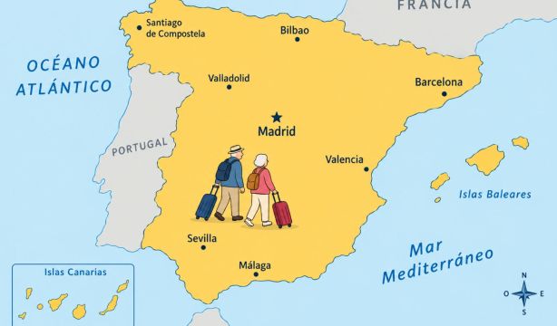 Viajes del Imserso 2026-2027: el mapa que explica cómo se reparten las plazas del programa (Fuente: Chat GPT)