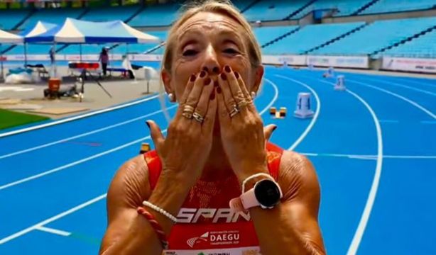 La atleta Pepi Sánchez, campeona del mundo en 400 metros a los 76 años: "Es un sueño"
