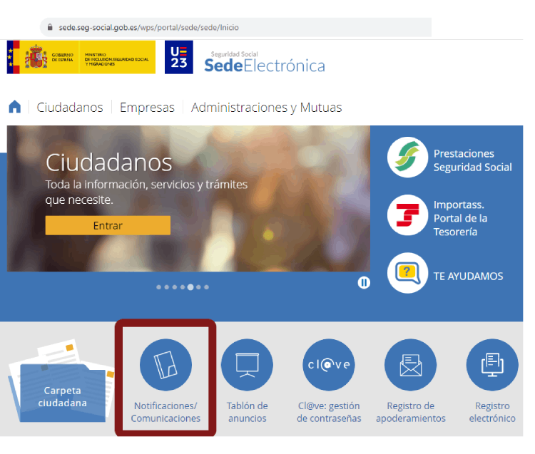 Sede electrónica de la Seguridad Social Sede electrónica de la Seguridad Social