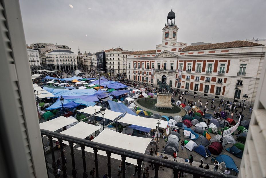 EuropaPress 7805247 vista acampada vivienda puerta sol 28 septiembre 2026 madrid espana EuropaPress 7805247 vista acampada vivienda puerta sol 28 septiembre 2026 madrid espana