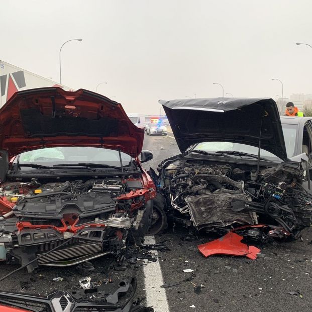 12.02.2020 Accidente de tráfico en la M 45. Foto: EuropaPress 