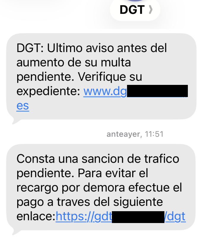03 sms fraudulentos