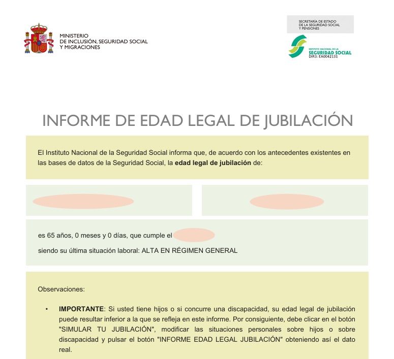 Guía para obtener el informe que acredita tu edad legal de jubilación Guía para obtener el informe que acredita tu edad legal de jubilación