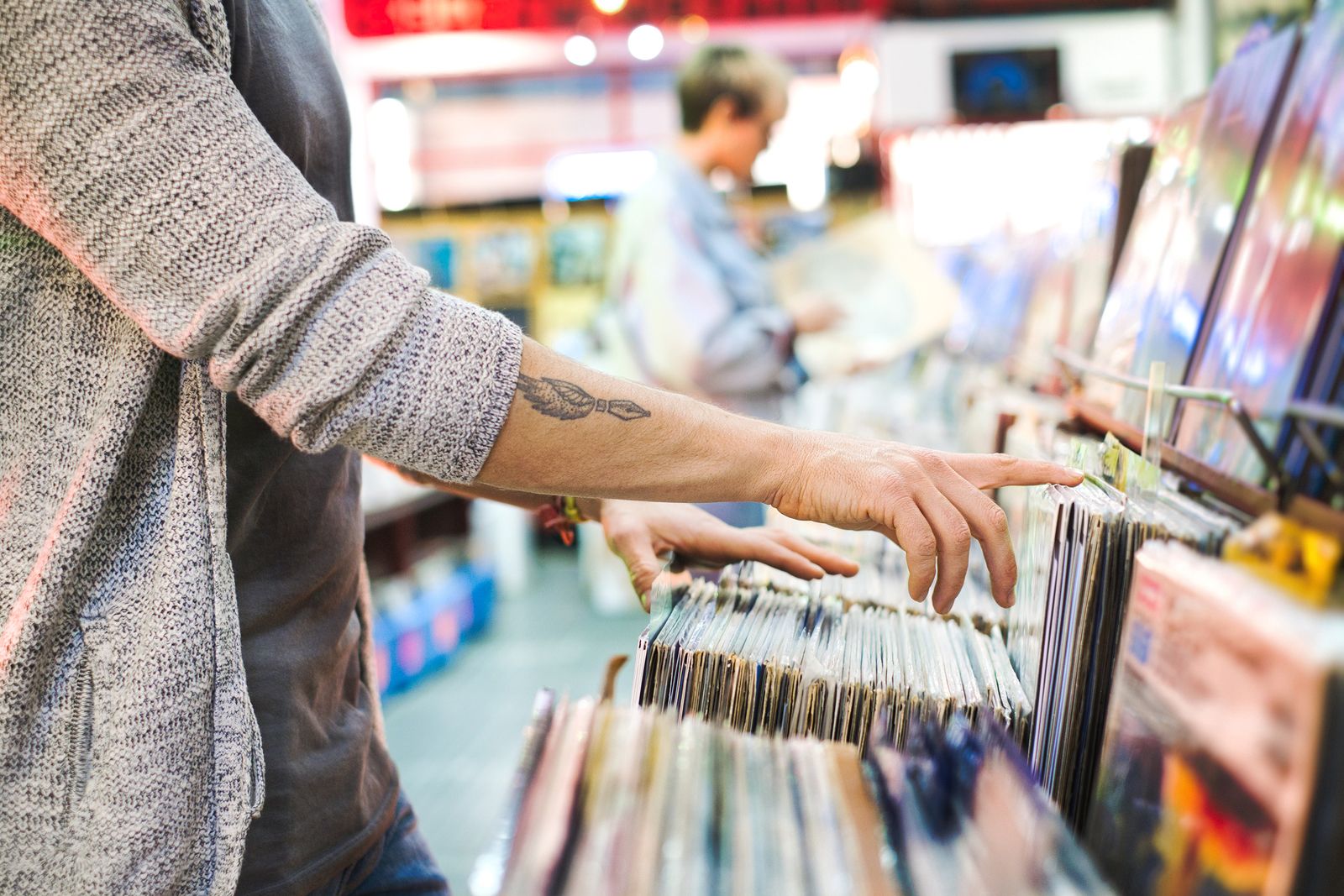 Tienda de discos de vinilo