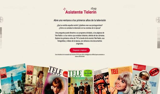 'Telerín', una herramienta de inteligencia artificial para explorar la historia de TVE