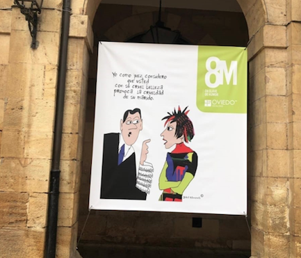 Polémico cartel en Oviedo