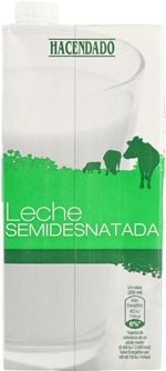 Leches semidesnatada Hacendado