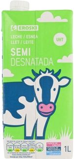 Leche semidesnatada Eroski