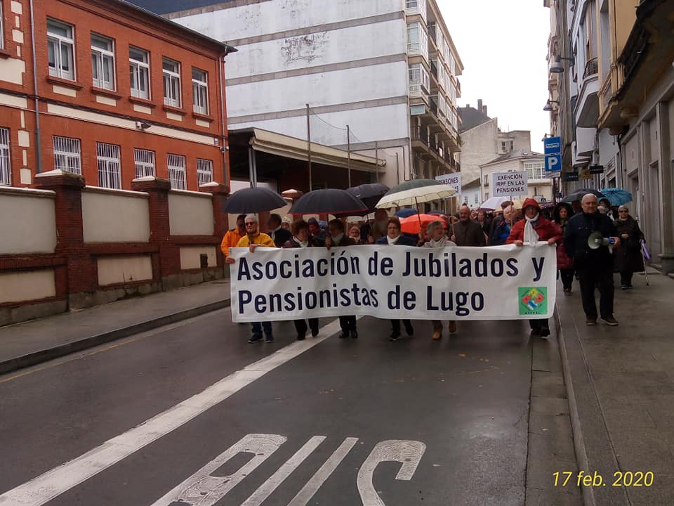 Las peticiones de los pensionistas de Lugo a Pedro Sánchez