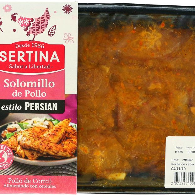 SERTINA SOLOMILLO DE POLLO ESTILO PERSIAN 