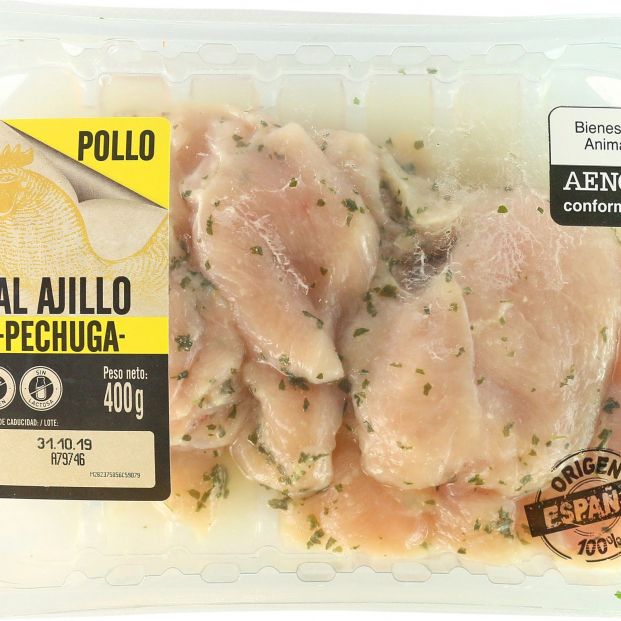 LIDL PECHUGA DE POLLO AL AJILLO