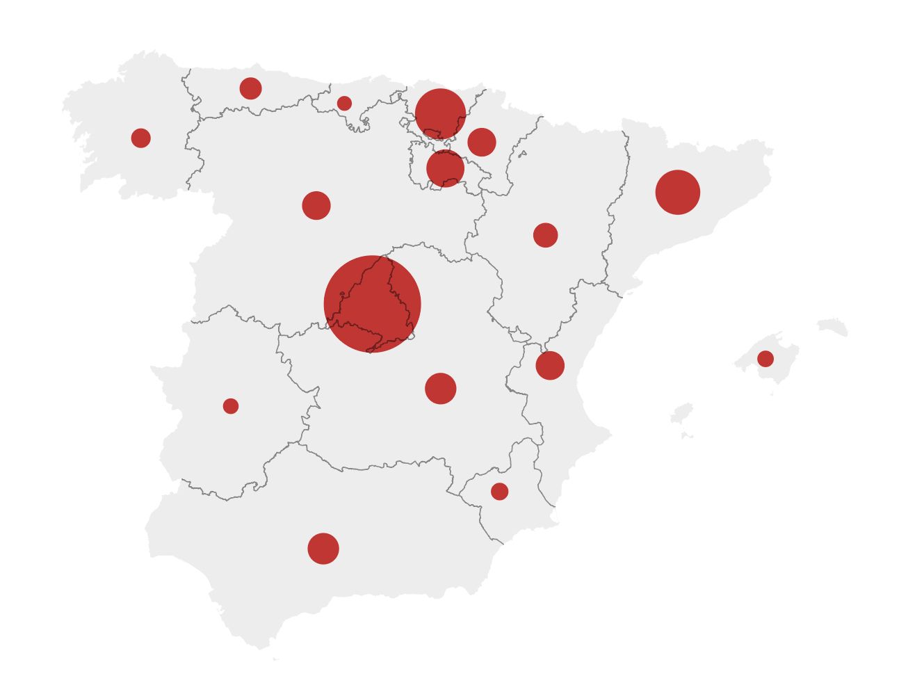 Mapa del coronavirus en España: así se propaga la pandemia