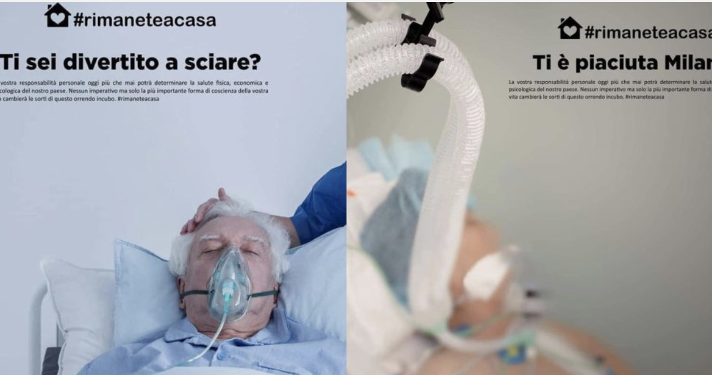 "¿Te gustó Milán?": La dura campaña con la que Italia busca que la gente se quede en casa