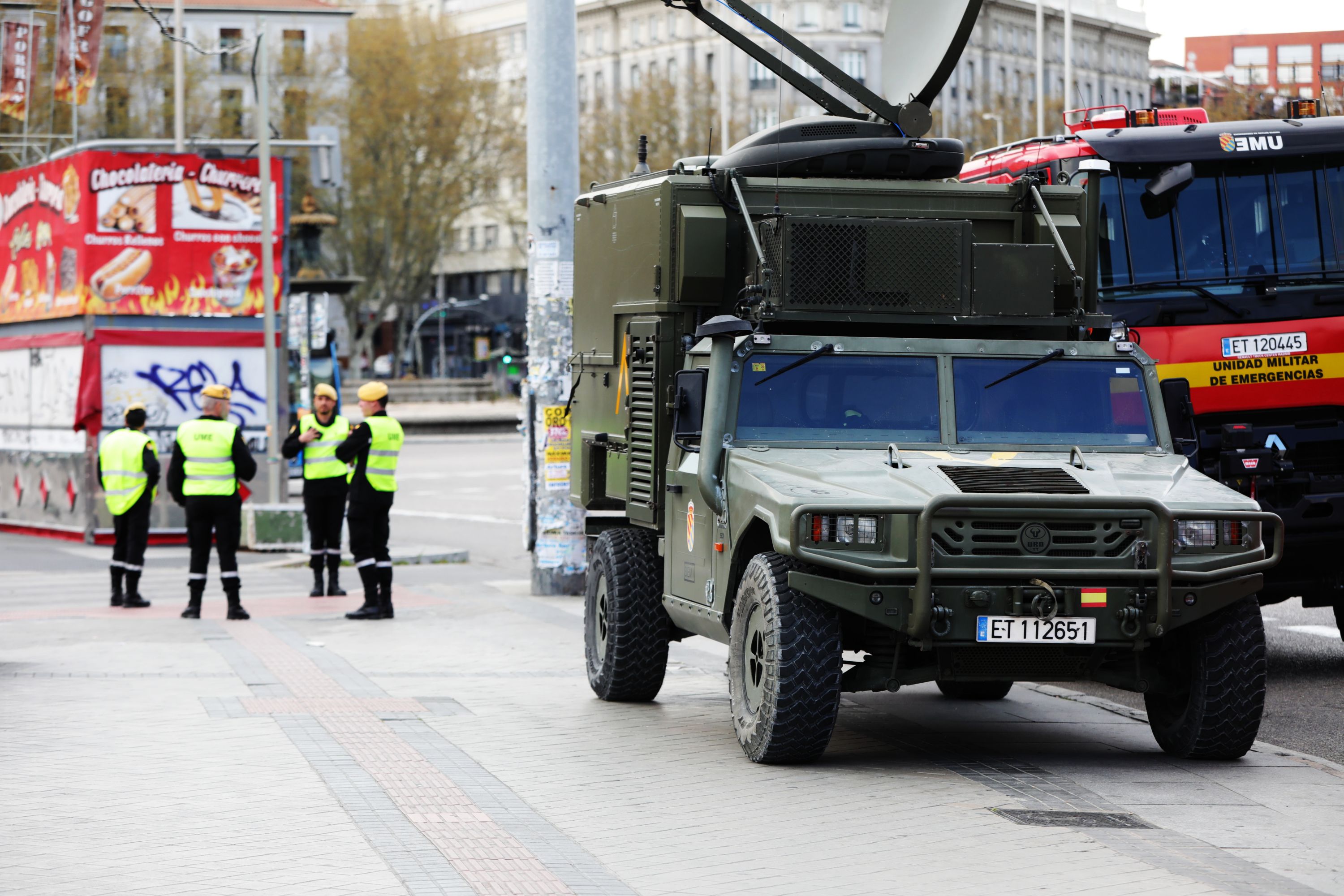 Defensa despliega a la UME en las calles en las ciudades de mayor riesgo de propagación del virus