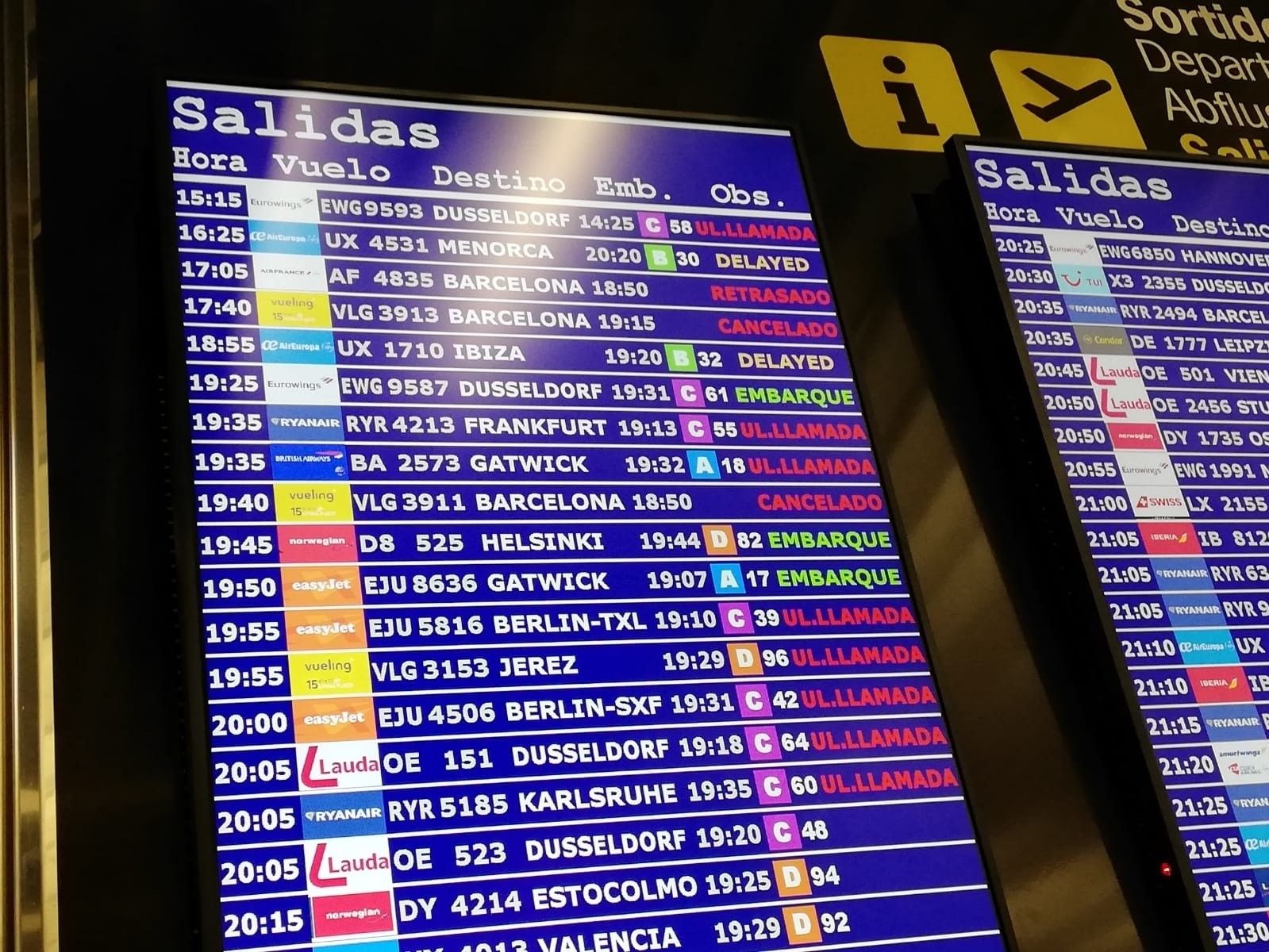 EuropaPress 2426414 vuelos cancelados retrasados aeropuerto palma destino barcelona