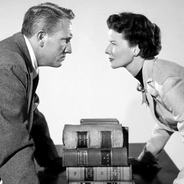 Hepburn y Tracy en 'La costilla de Adán' (1947) (Metro Goldwyn Mayer)