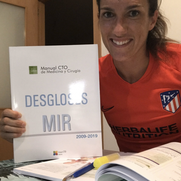 La jugadora del Atlético Silvia Meseguer