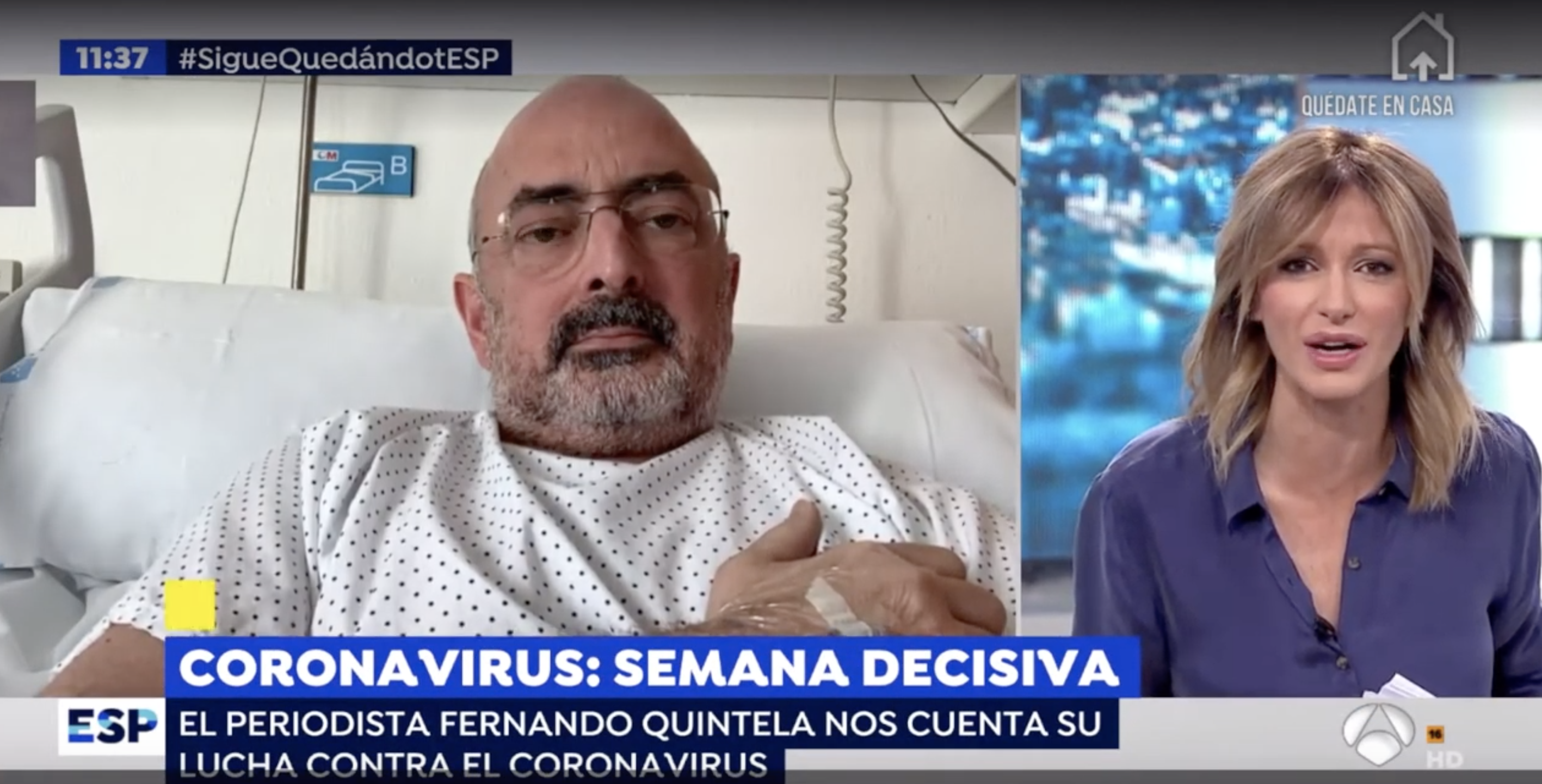 El diario de un confinado por coronavirus de 65Ymás, protagonista en 'Espejo Público'
