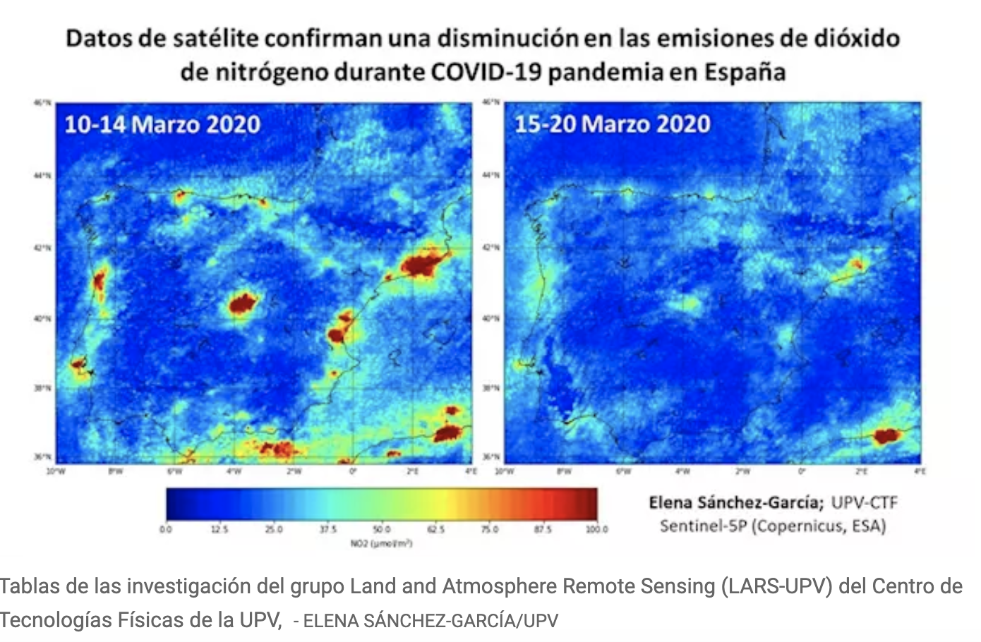 Mapas dióxido de nitrógeno