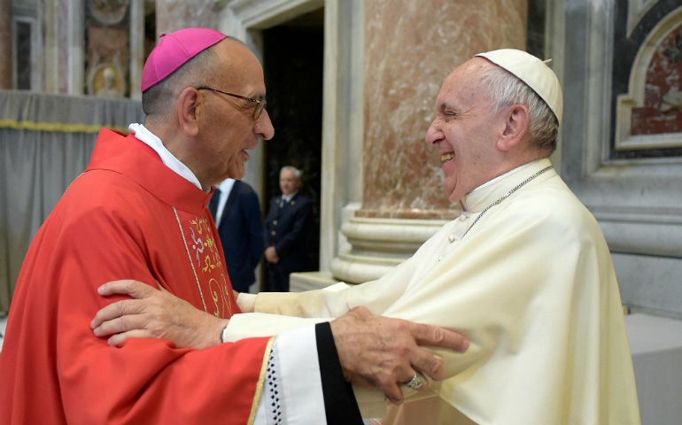 El Papa Francisco con el Arzobispo de Barcelona. Foto  Arzobispado de Barcelona