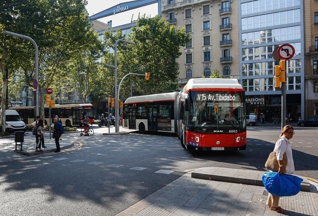 Autobuses gratis en Barcelona. Foto: EuropaPress 