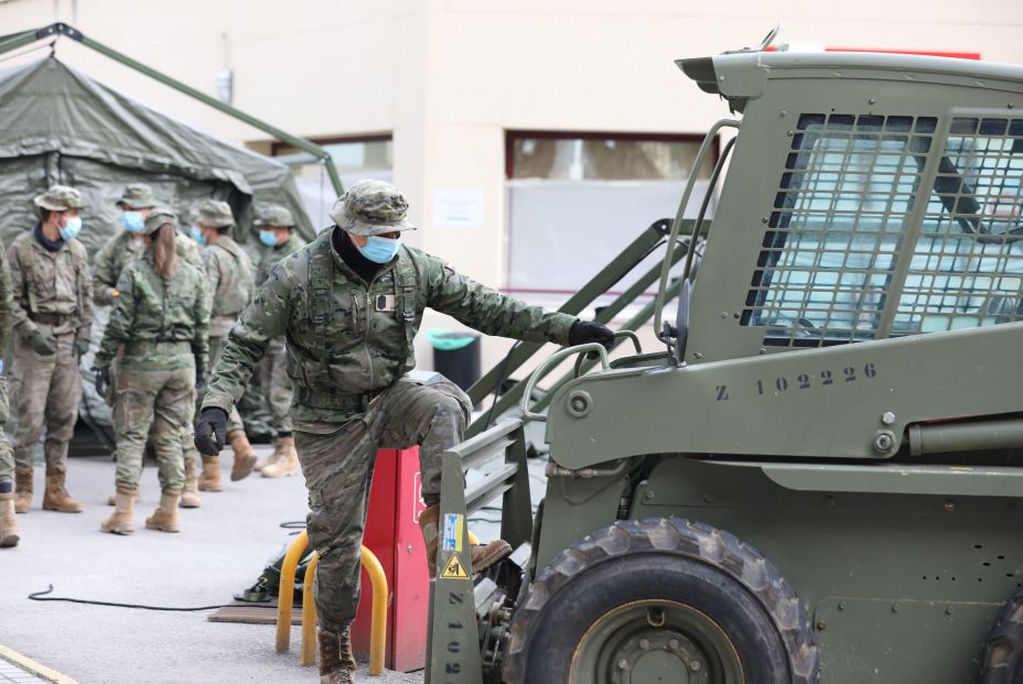 Militares españoles en el estado de alarma. Foto: EuropaPress