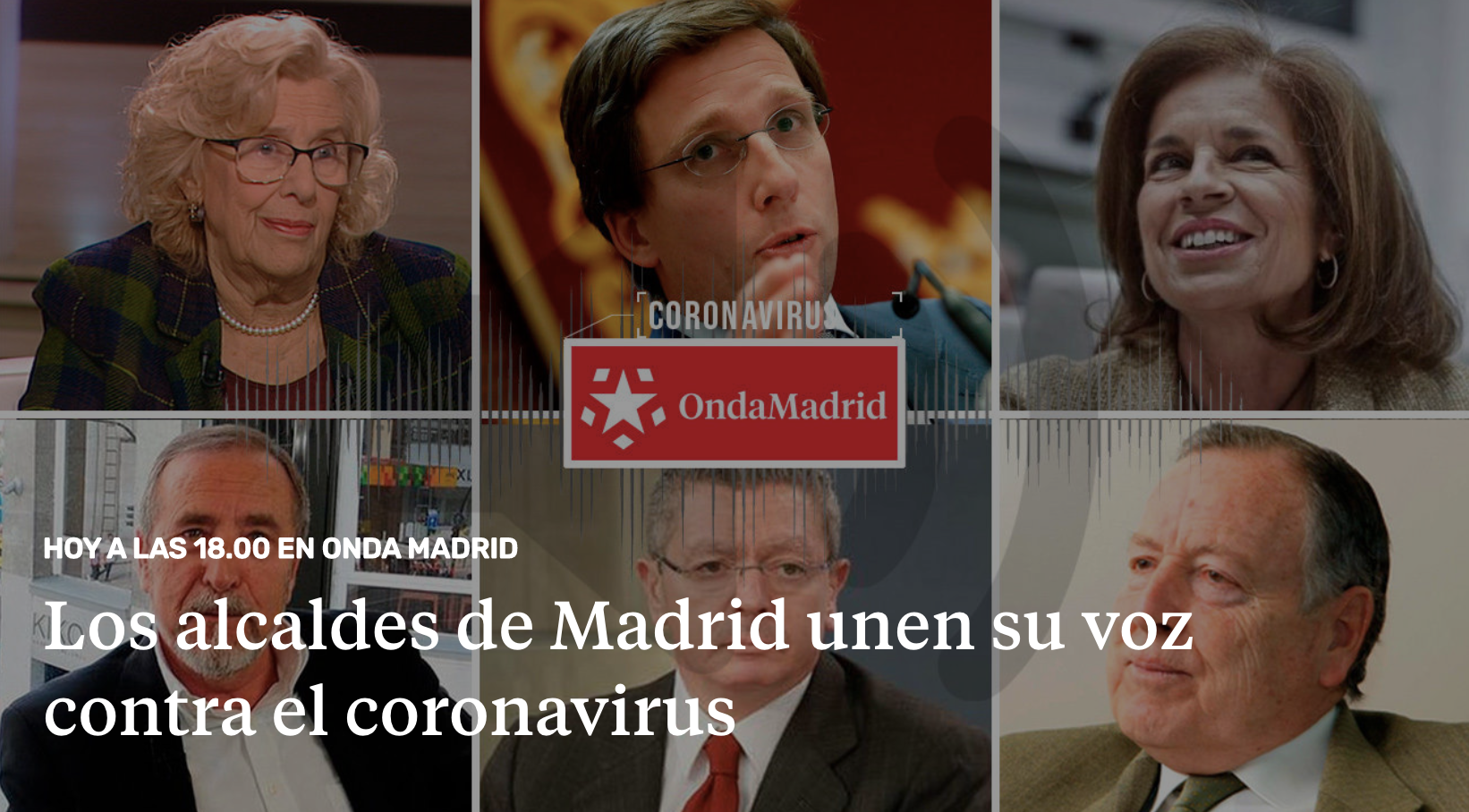 Exalcaldes de Madrid unidos por el coronavirus