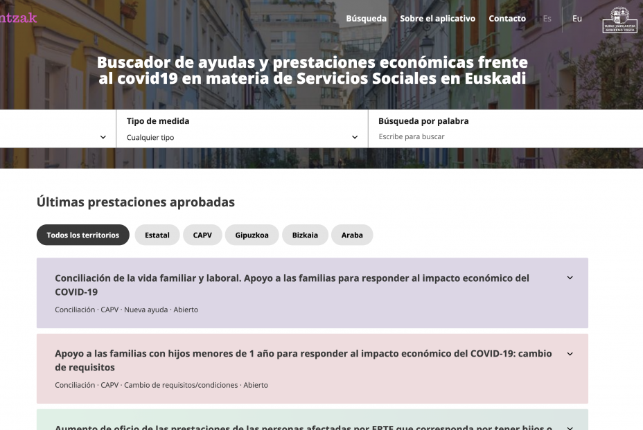 Portal consulta Gobierno vasco