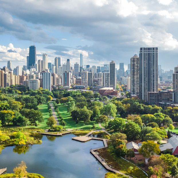 Vista de Chicago desde un dron (BigStock)