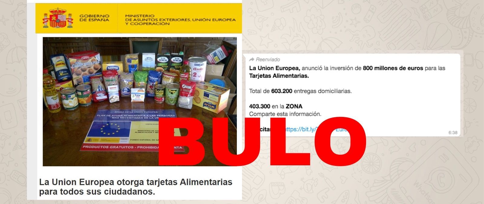 ¡Esto es un timo! La Unión Europea no está repartiendo tarjetas alimentarias a sus ciudadanos