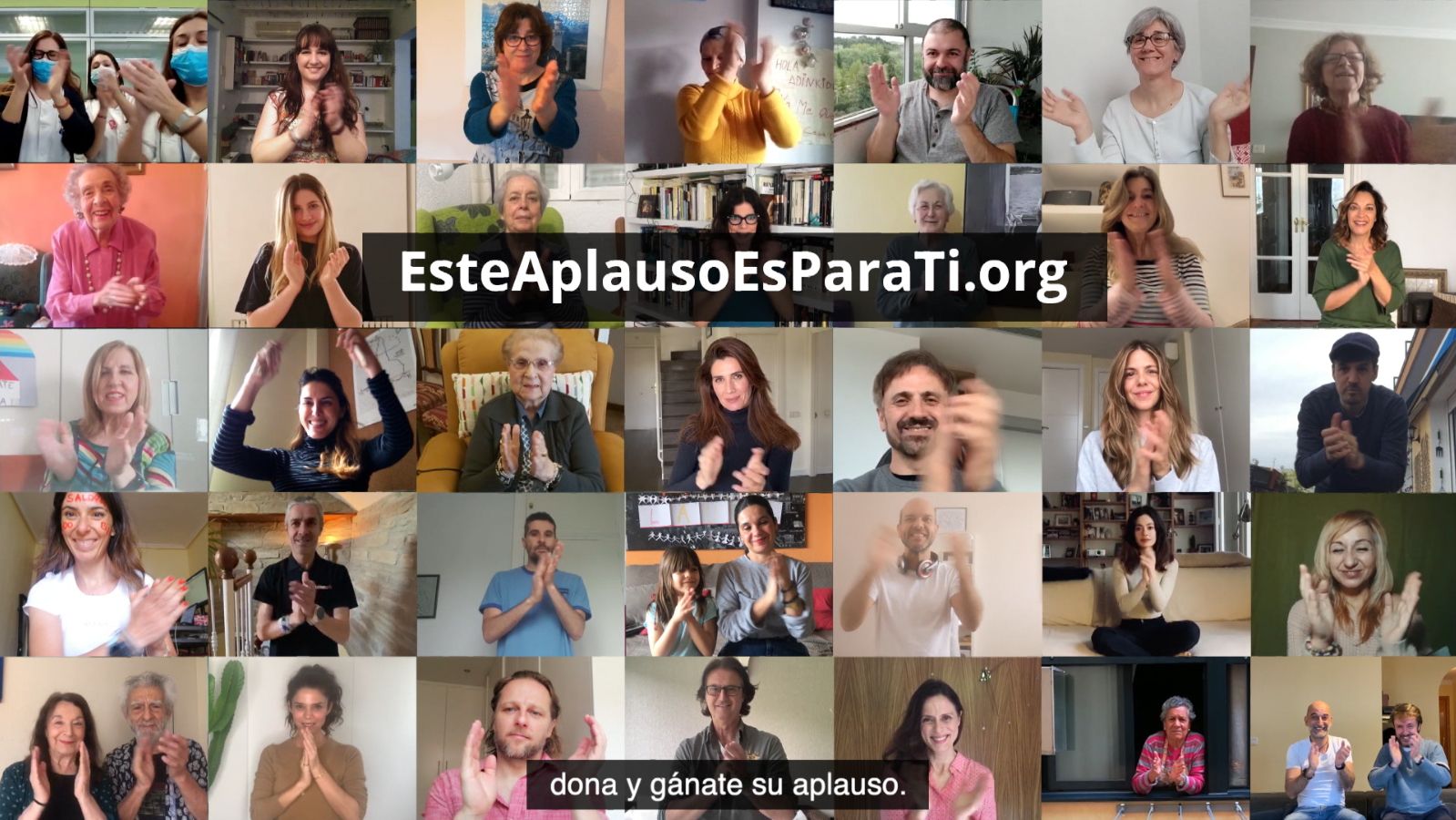 'Este aplauso es para ti', la iniciativa que pone en valor a los que ayudan a los mayores solos