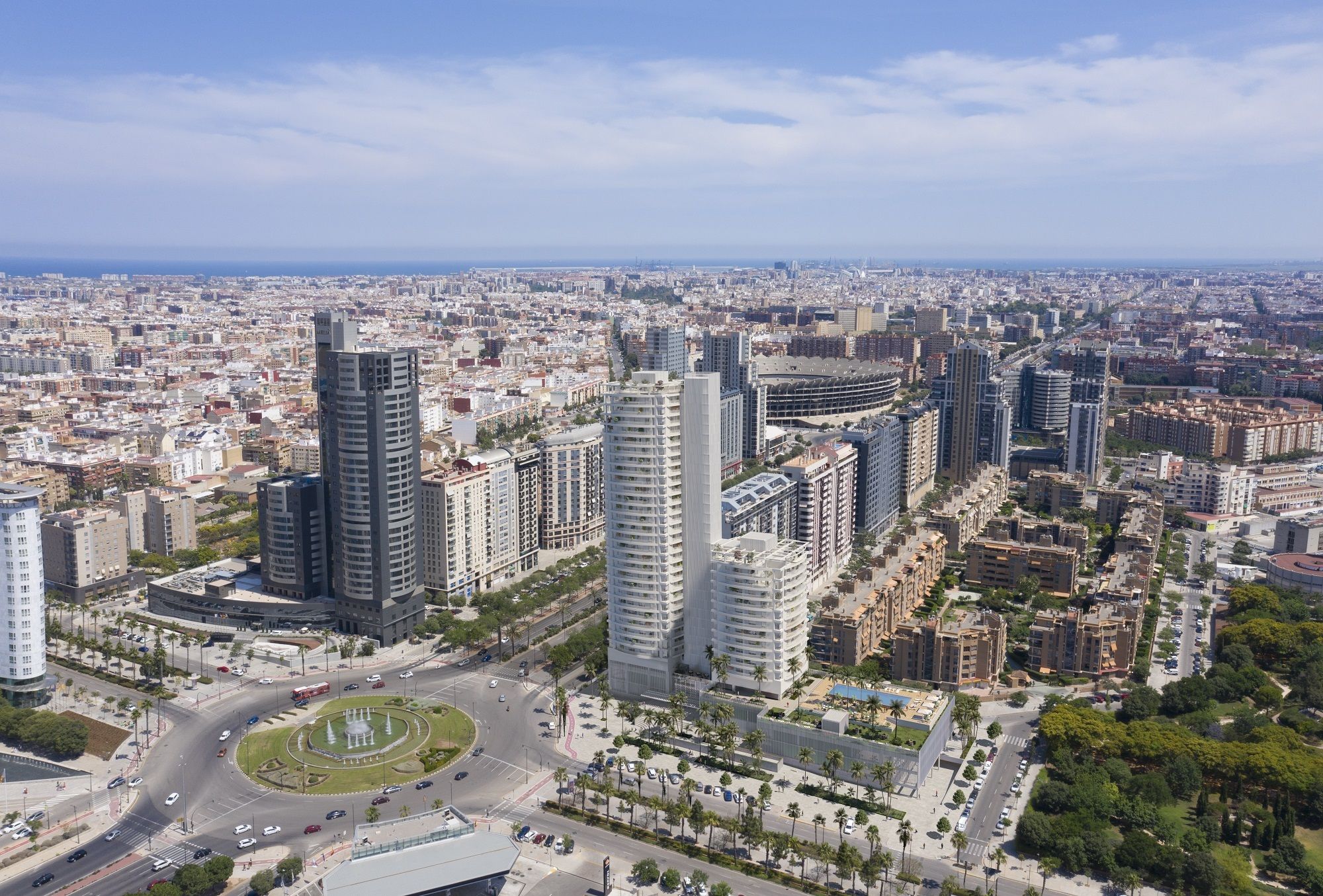 Arrancan las obras de las torres Ikon, el edificio residencial más alto de Valencia
