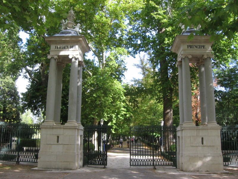 entrada jardin principe aranjuez