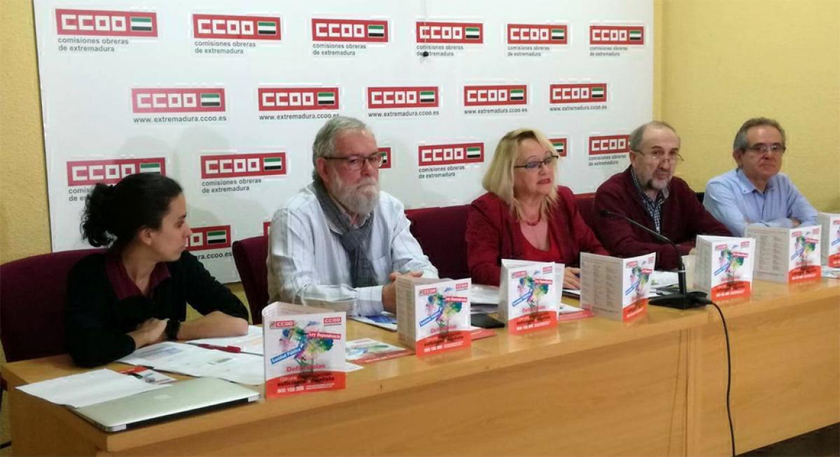 Reunión CCOO en Mérida