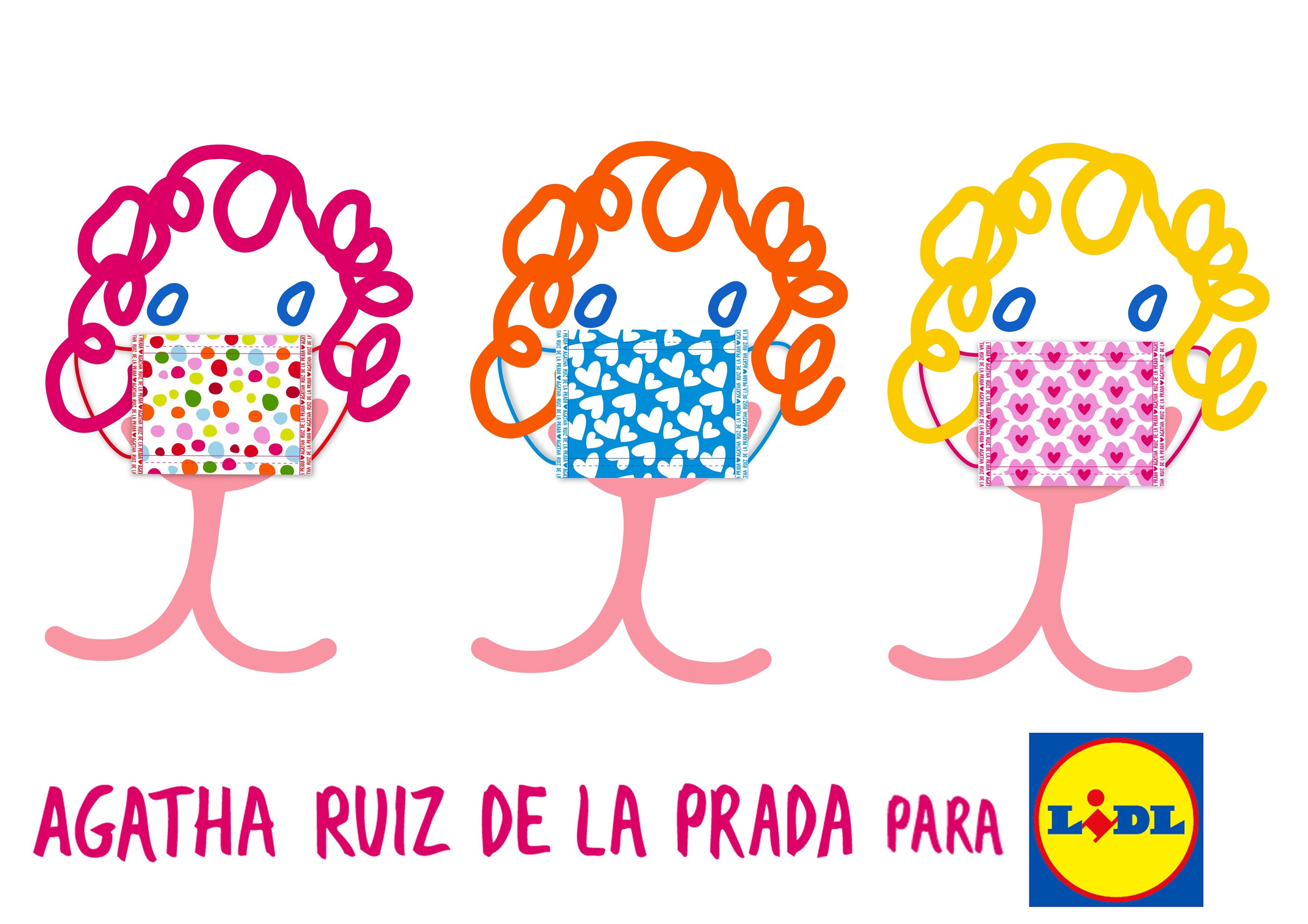 Lidl y Agatha Ruiz de la Prada lanzan una colección de mascarillas solidarias