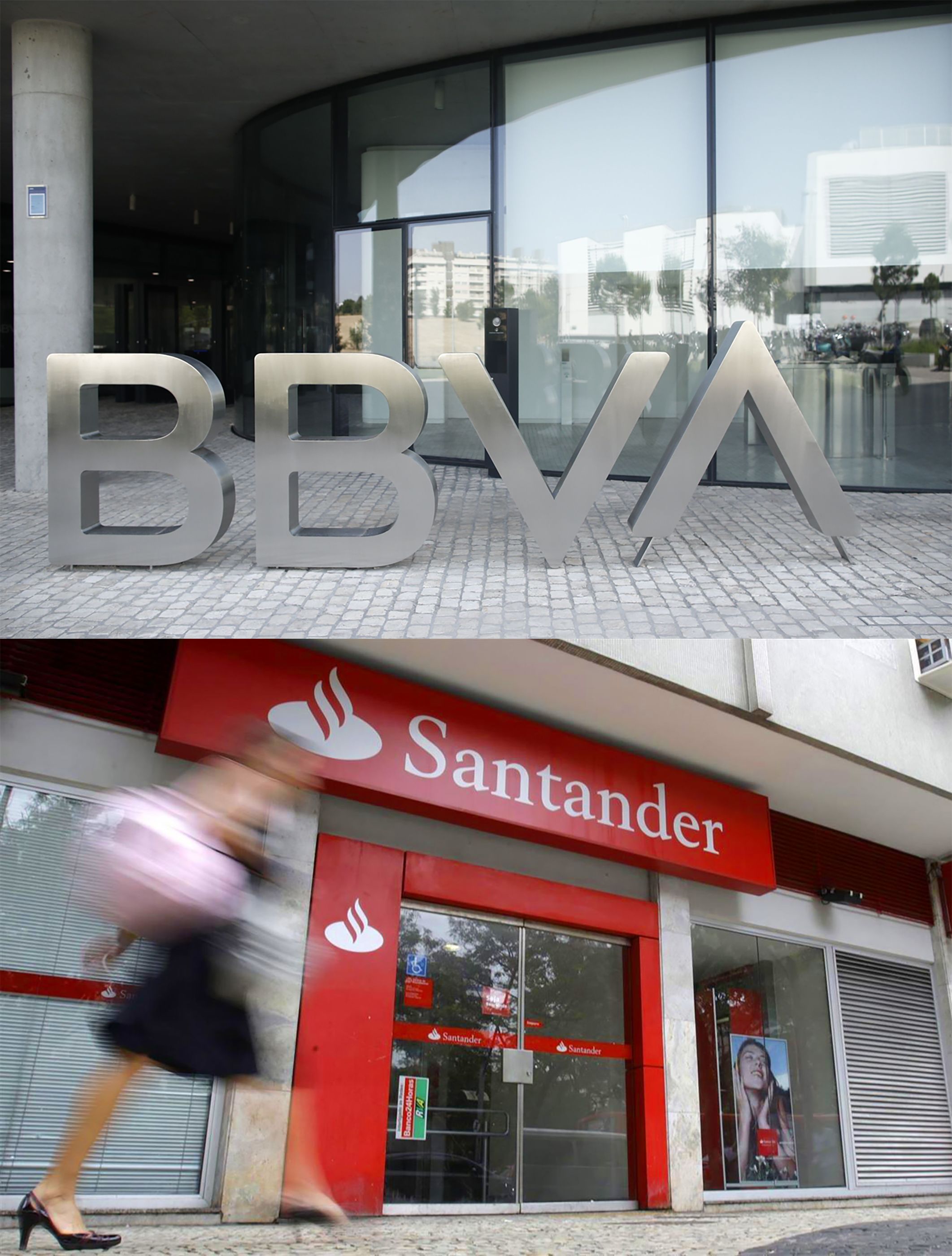Santander y BBVA, los grandes bancos que pierden más patrimonio de fondos de pensiones en un año