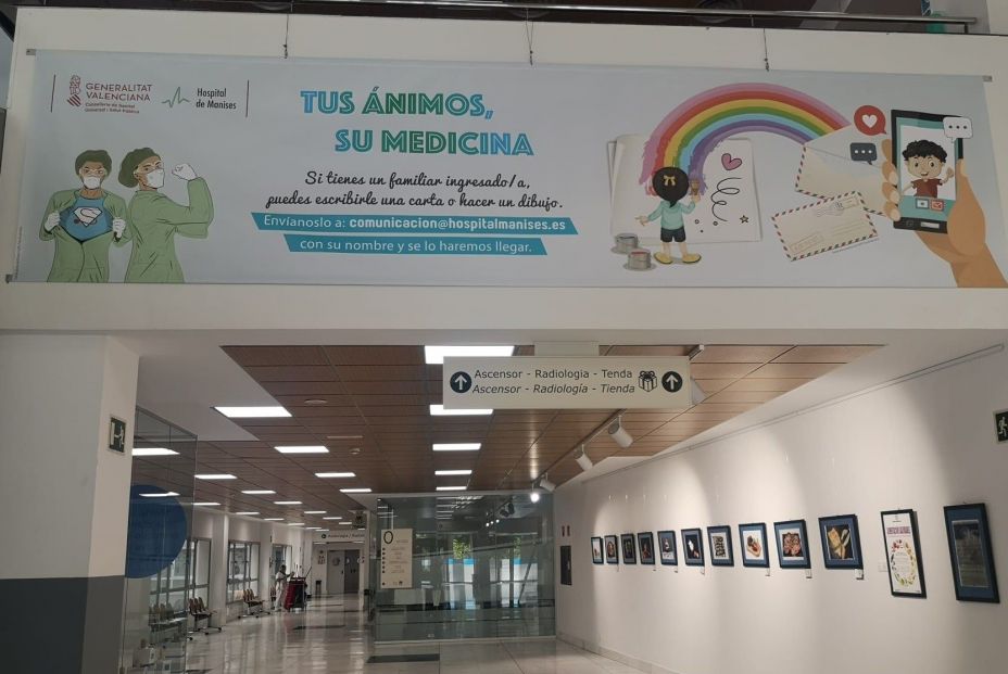 El Hospital de Manises recibe mas 1000 dibujos cartas animo pacientes sanitarios