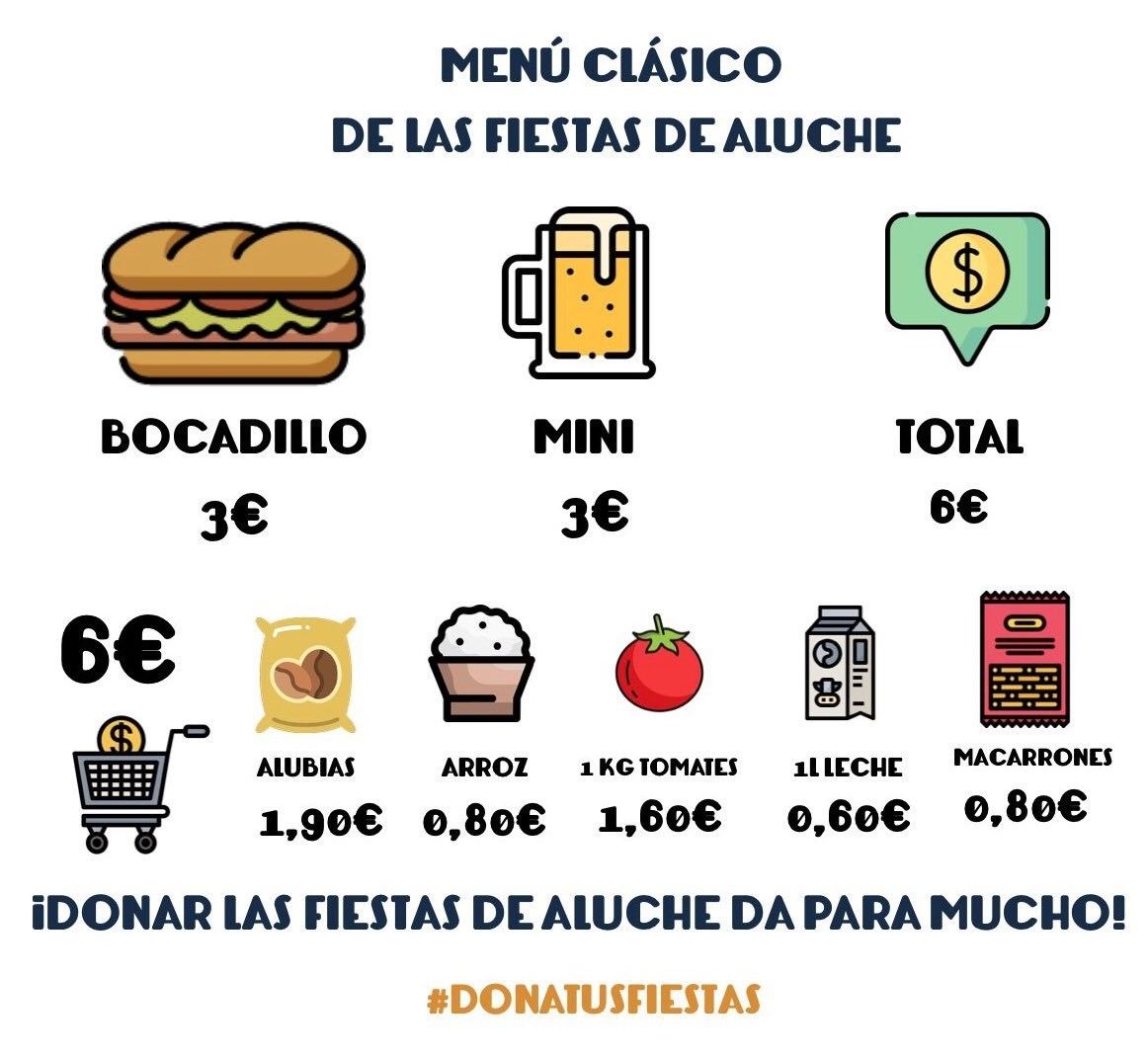 VECINOS DE ALUCHE TRANSFORMAN EN ALIMENTOS EL PRESUPUESTO QUE IBAN A DEJARSE EN MINIS O BOCATAS EN LAS FIESTAS-Foto: Europa Press 