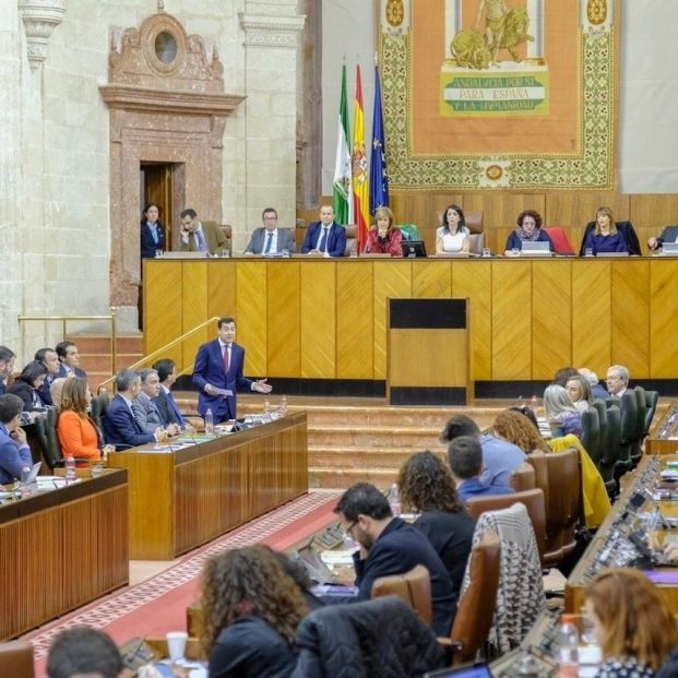 Sesión plenaria en el Parlamento Andaluz (Europa Press)