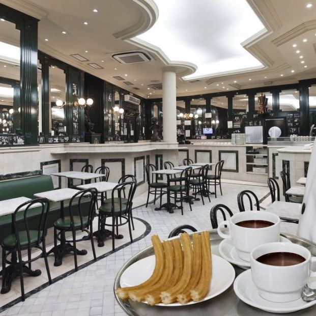 Churros en Madrid: San Ginés (web chocolateriasangines by sergio montalvo)