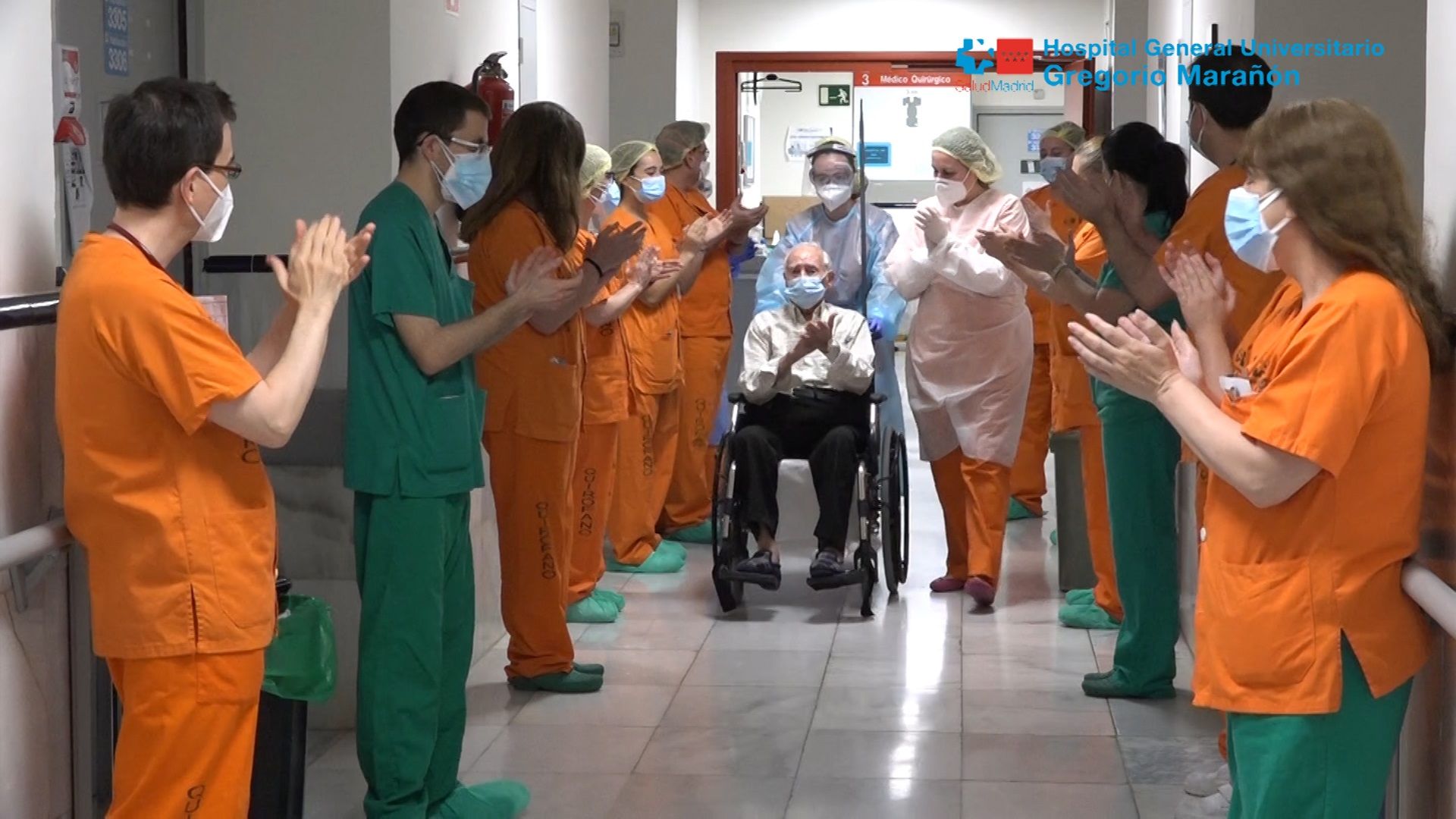 Pedro, de 88 años, el paciente 2.000 que ha superado el coronavirus en el Hospital Gregorio Marañón