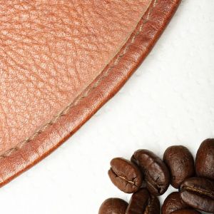 bigstock Leather Hat And Coffee Beans 122848277