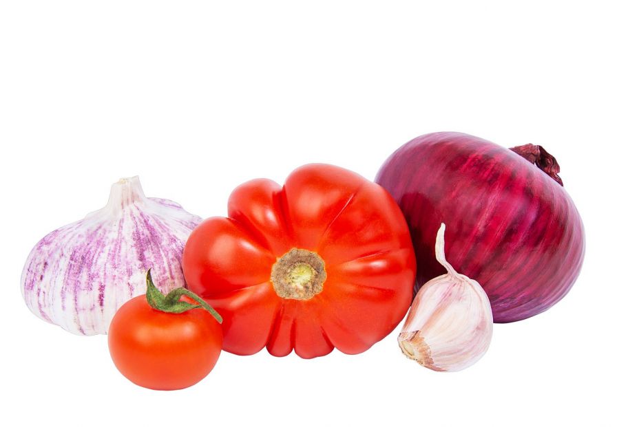 bigstock Raw Vegetables  Onion Garlic 368719255