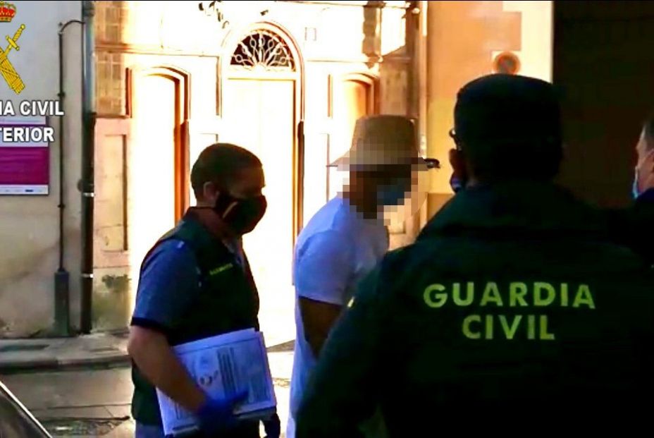 Nacho Vidal en el momento de su detención Nacho Vidal en el momento de su detención
