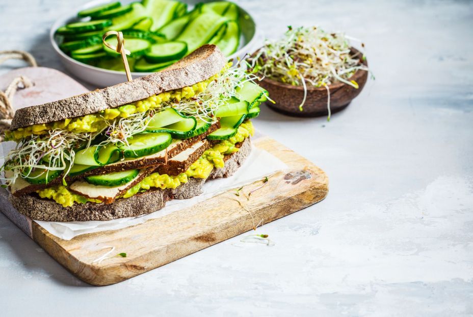 bigstock Big Green Sandwich With Tofu  327520630