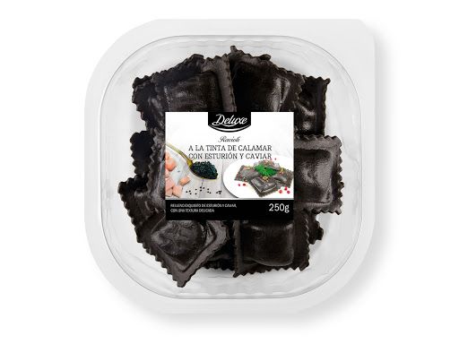 Raviolis con caviar Raviolis con caviar