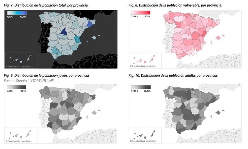 Un analisis geoespacial identifica las provincias mas vulnerables a la COVID 19