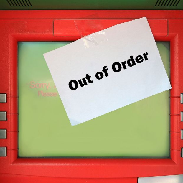 bigstock Out Of Order Text On White Pap 366721447